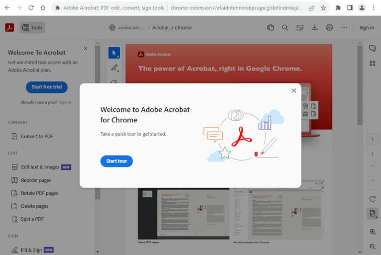 Adobe Acrobat Extension For Google Chrome Opens A New Tab | Ardamis